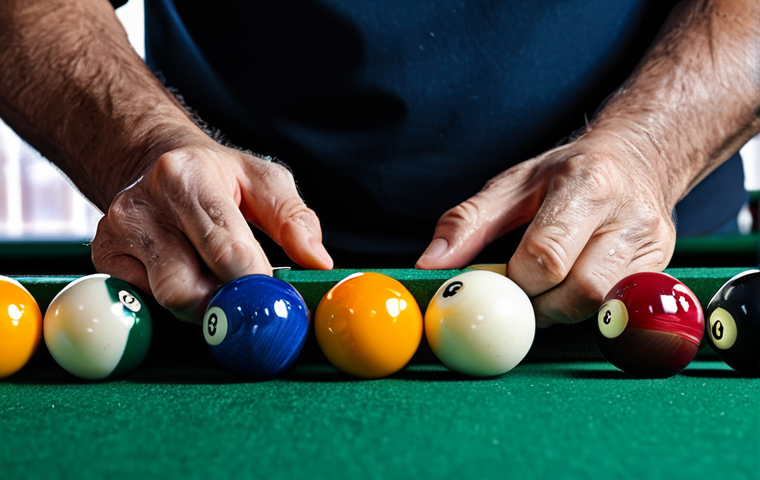 Cleaning Billiard Balls**

"Close-up of hands cleaning billiard balls with a microfiber cloth and soapy water, safe for work, appropriate content, fully clothed, professional, perfect anatomy, well-formed hands, modest setting, high quality photography, clean and bright."

**
