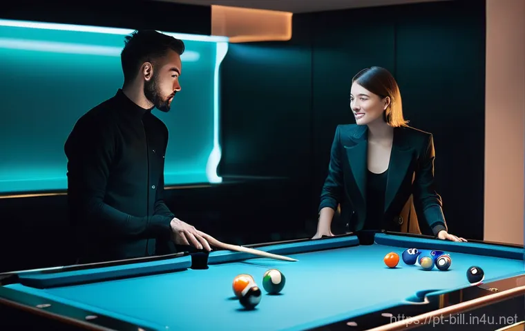 당구 테이블 브랜드 순위 - **Versatile Family Fun Billiard Table**
    "A warm, inviting scene in a modern home, featuring a 'K...