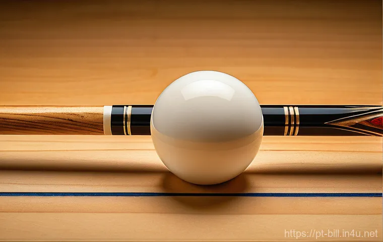 3쿠션 당구 기술 가이드 - **Prompt:** A female billiards player with an intense, strategic expression, standing beside a 3-cus...