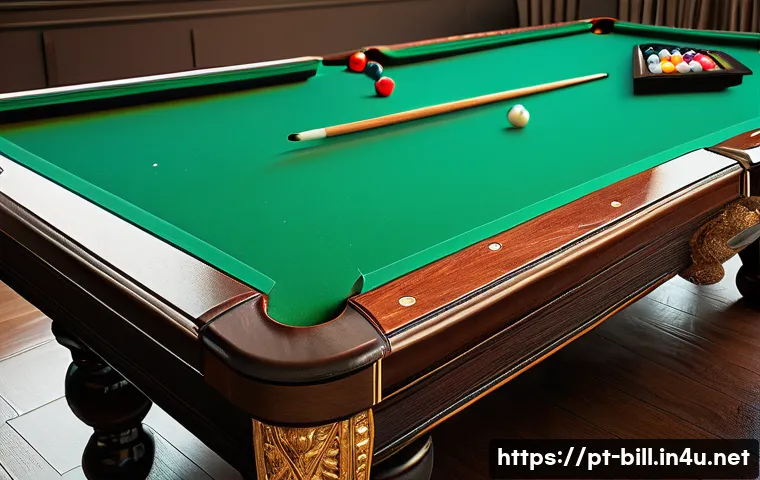 당구 초보자 가이드 - A beginner's billiards setup in a well-lit, modern Brazilian billiard hall, featuring a lightweight ...